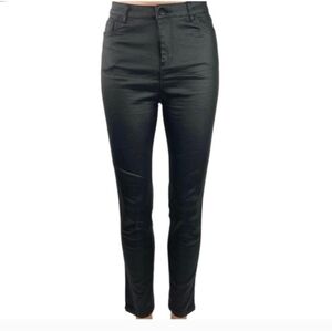 NWOT WOMEN'S APPERLOTH BLACK FAUX LEATHER JEANS JEGGINGS LEGGINGS PANTS SZ S $70